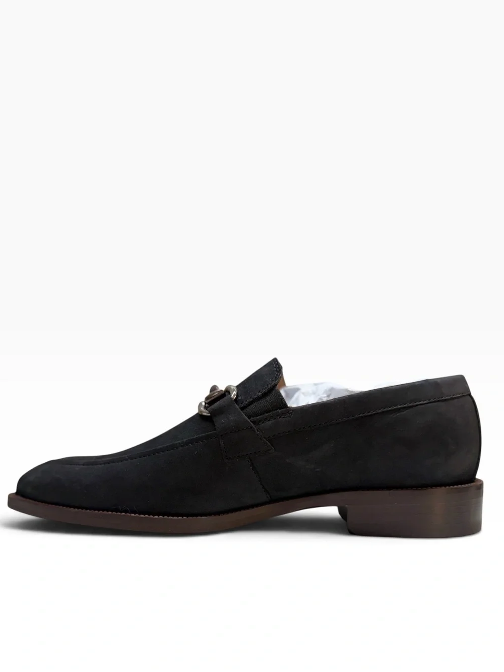 Johnston & Murphy Everett Black Nubuck Horsebit Loafers Men’s 9.5M NWOT